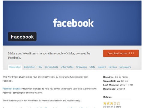 WordPress Facebook