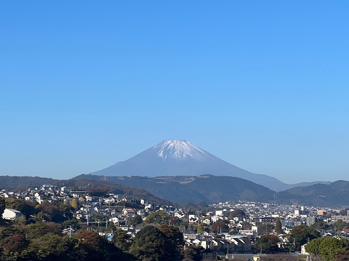 秦野から見える富士山