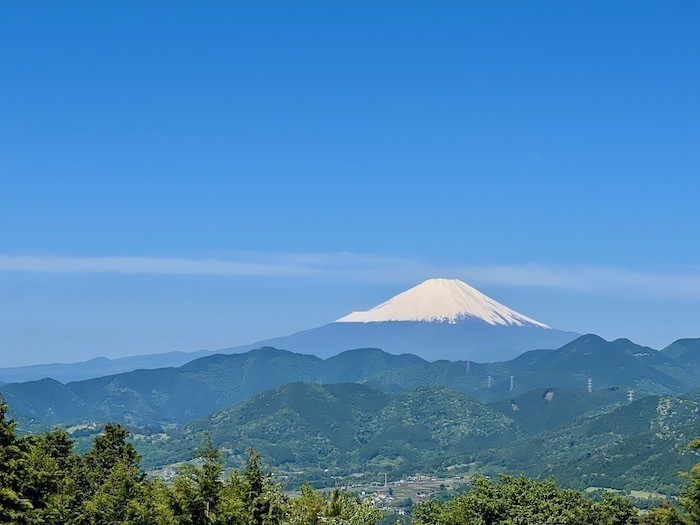 菜の花台から見える富士山
