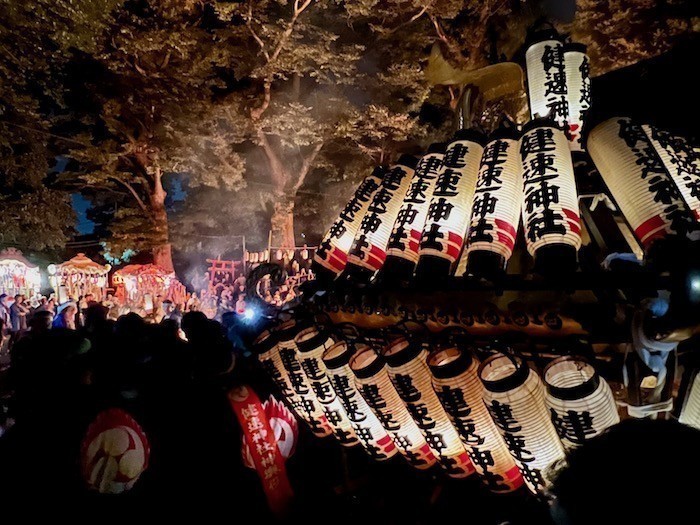 健速神社例大祭「火渡り神輿」