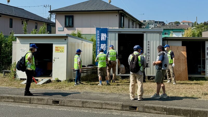 北矢名南部自治会にて防災訓練