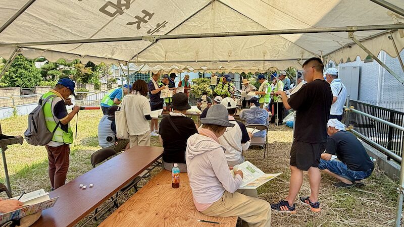 参加者全員で防災について確認